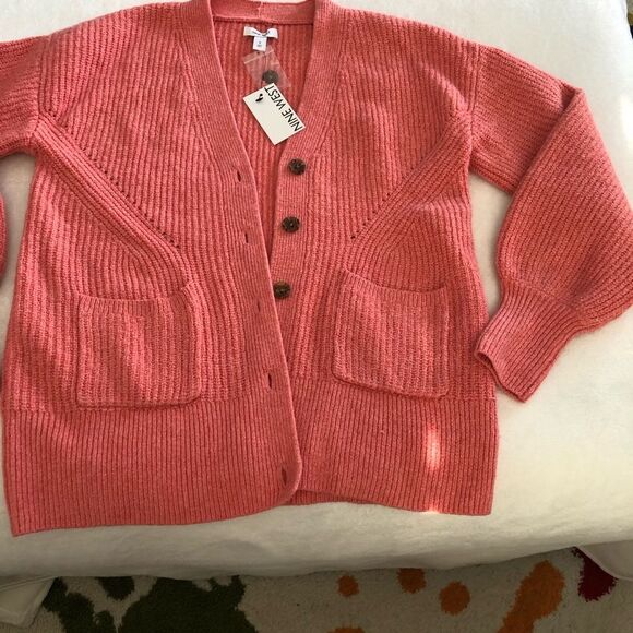 New Nine West sweater, button open front, size small - Picture 3 of 8